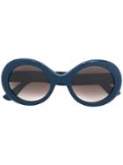 Jimmy Choo Eyewear - Wendy/s Sunglasses - Women - Acetate - One Size, Blue, Acetate
