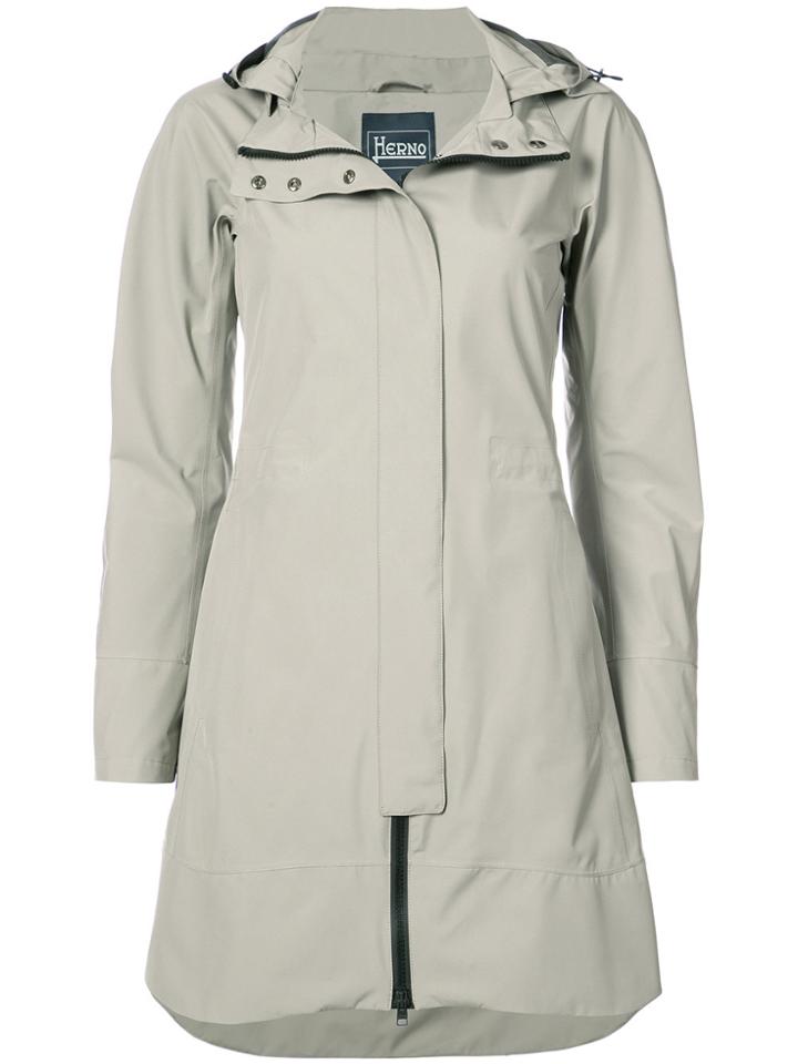 Herno Mid-length Hooded Coat - Nude & Neutrals