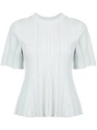 Proenza Schouler Plissé Knit Top - White