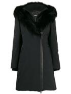 Mackage Fur-trimmed Collar Down Coat - Black