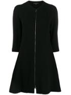 Antonelli Zip-up Flared Dress - Black