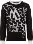 Devon Halfnight Leflufy Intarsia Knit Sweater
