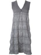 Issey Miyake Cauliflower Creasechecked Sleeveless Dress