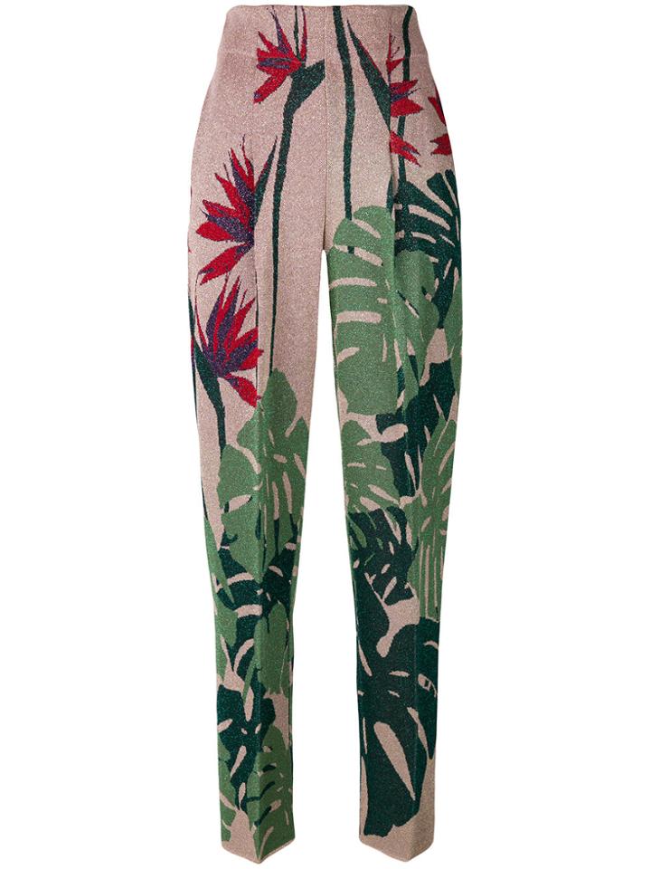 Circus Hotel Slim-fit Floral Trousers - Multicolour