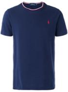Polo Ralph Lauren - Logo Tricolour Trim T-shirt - Men - Cotton - Xl, Blue, Cotton