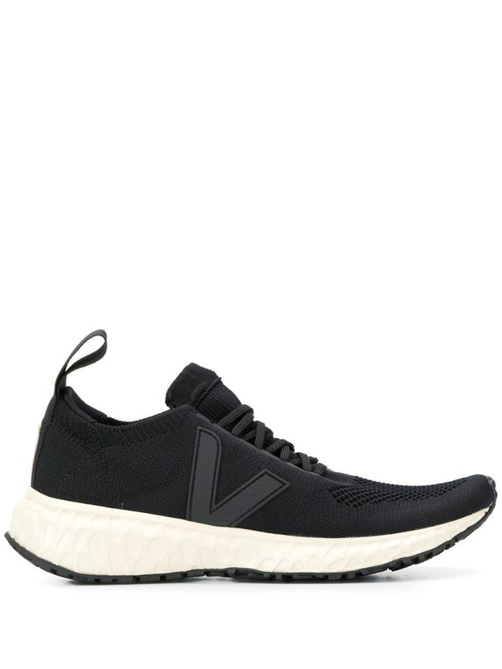 Rick Owens Veja X Veja Knit Sneakers - Black