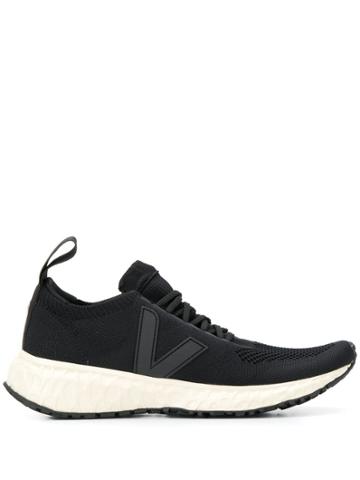 Rick Owens Veja X Veja Knit Sneakers - Black