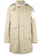 Moncler Gamme Bleu - Single Breasted Coat - Men - Cotton/cupro - 3, Nude/neutrals, Cotton/cupro