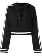 Puma Puma X Rihanna Laced Sweatshirt, Women's, Size: Large, Black, Cotton/polyester