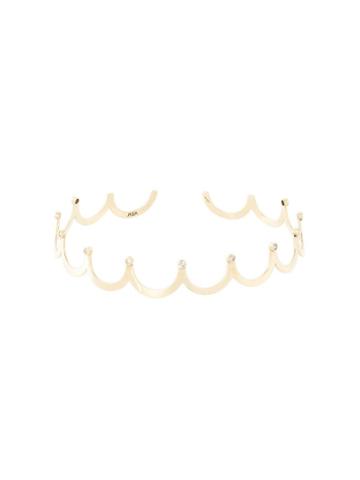 Jagga 18kt Yellow Gold 'crown Choker' Necklace, Women's, Metallic
