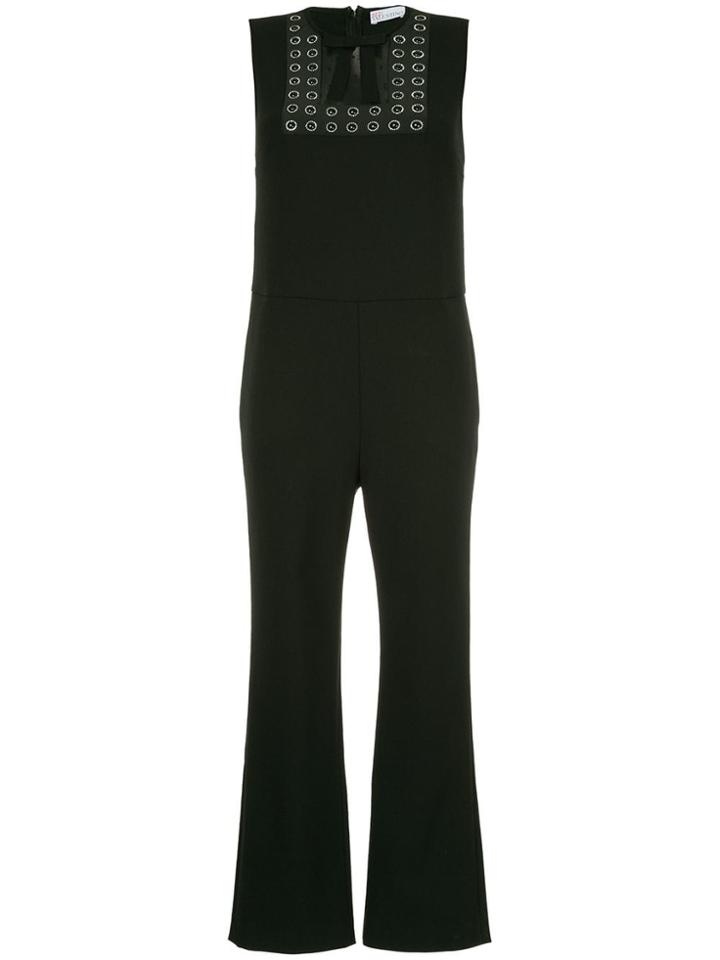 Red Valentino Bow Detail Jumpsuit - Black