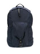 Cp Company Logo Zipped Backpack - Blue