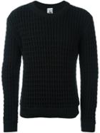 S.n.s. Herning Human Crew Neck, Men's, Size: Large, Black, Merino/virgin Wool