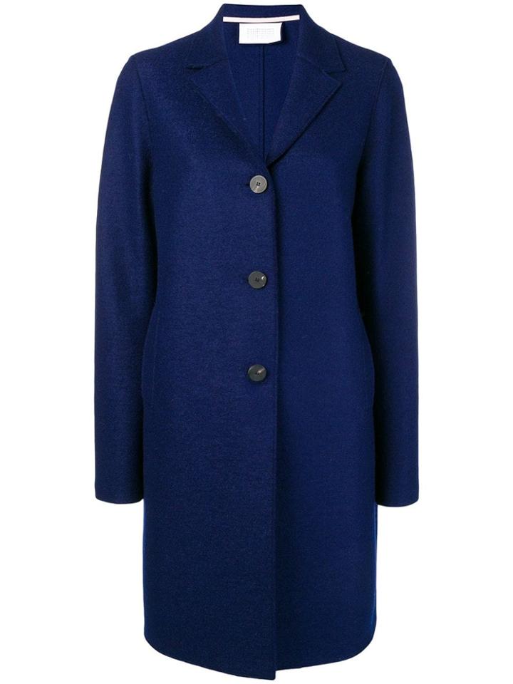 Harris Wharf London Single Breasted Coat - Purple