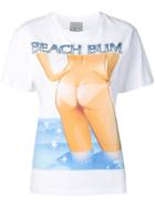 Ashley Williams Beach Bum Print T-shirt - White