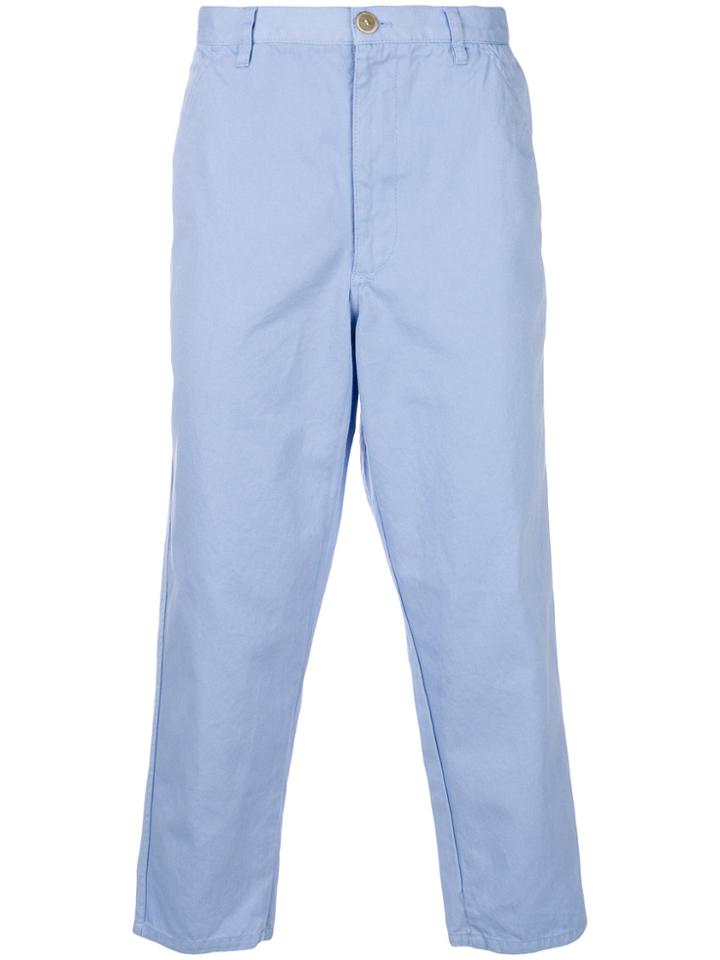 Comme Des Garçons Shirt Cropped Chinos - Blue