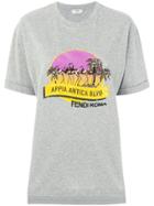 Fendi Logo Patch T-shirt - Grey