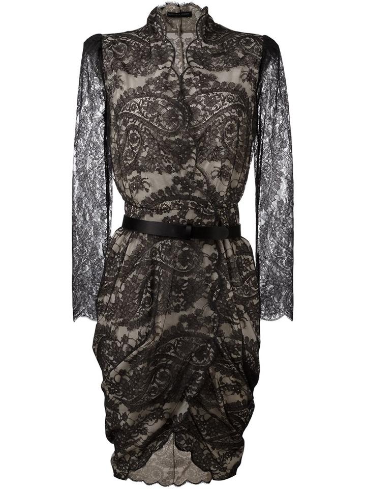 Alexander Mcqueen Draped Lace Dress