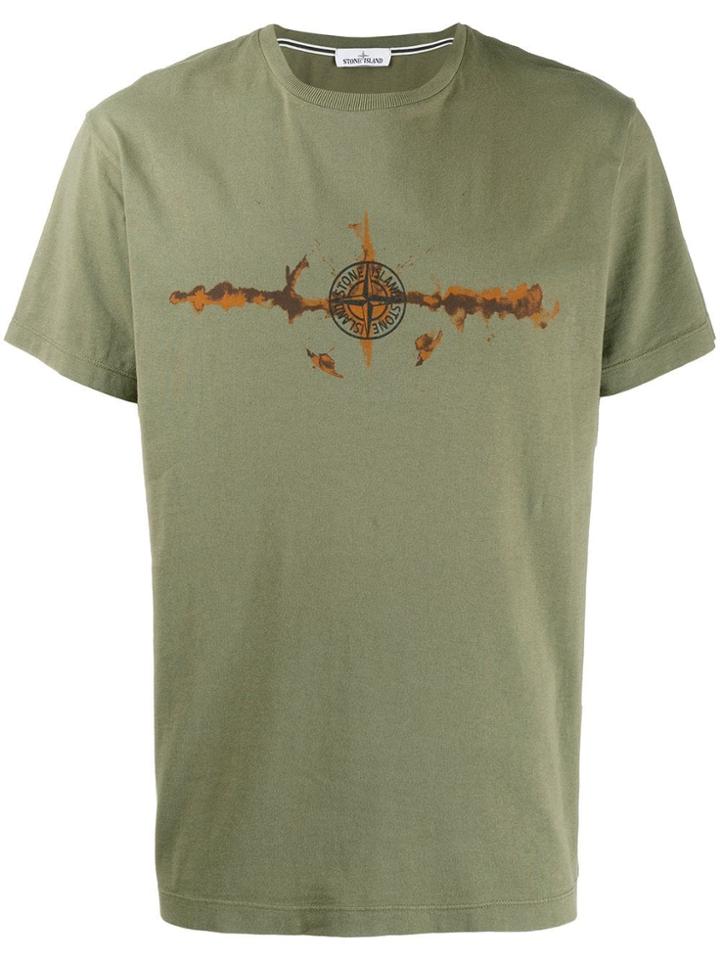 Stone Island Printed T-shirt - Green