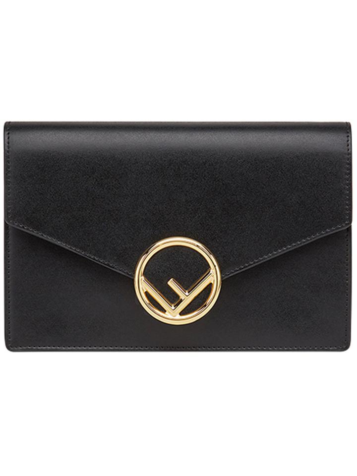 Fendi 2jours Logo Shoulder Bag - Black