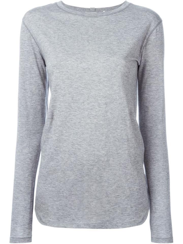 Helmut Lang Longsleeved T-shirt, Women's, Size: Small, Grey, Cotton/cashmere