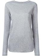 Helmut Lang Longsleeved T-shirt, Women's, Size: Small, Grey, Cotton/cashmere