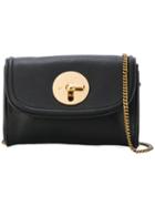 See By Chloé - Mily Shoulder Bag - Women - Cotton/calf Leather/sheep Skin/shearling - One Size, Black, Cotton/calf Leather/sheep Skin/shearling