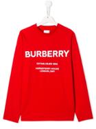 Burberry Kids Contrast Logo T-shirt - Red