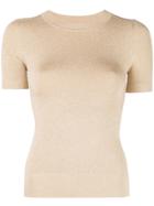 Joostricot Lurex Knitted Top - Gold