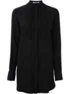 Givenchy Pleat Detail Shirt, Women's, Size: 40, Black, Silk