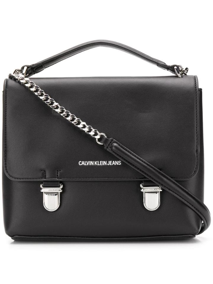 Calvin Klein Jeans Printed Logo Shoulder Bag - Black