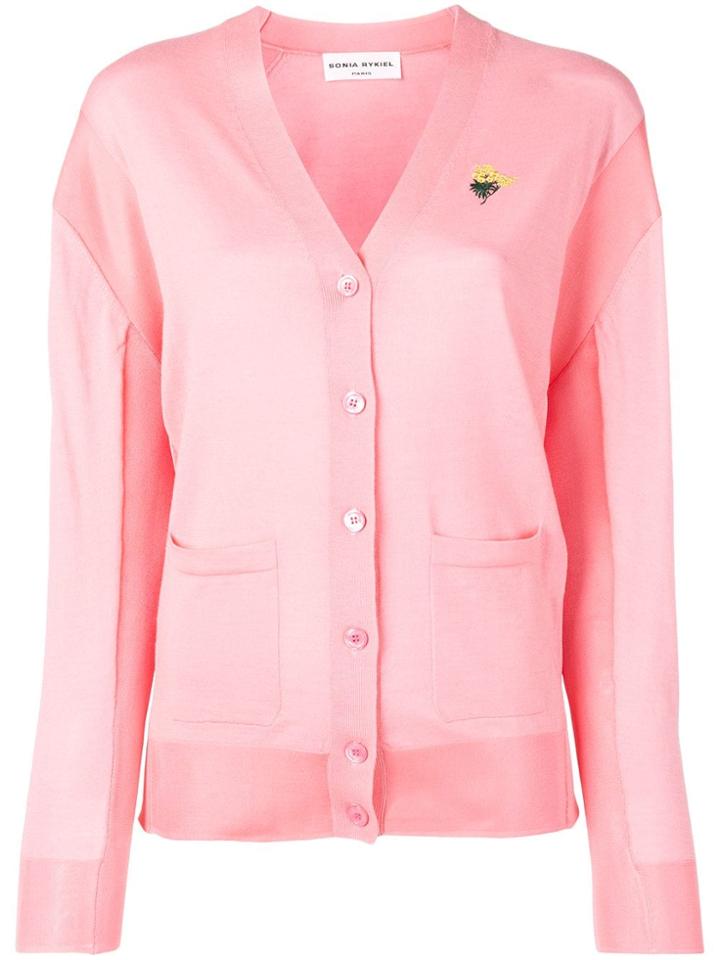 Sonia Rykiel V-neck Cardigan - Pink