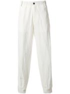 Giorgio Armani Elastic Waist Trousers - White