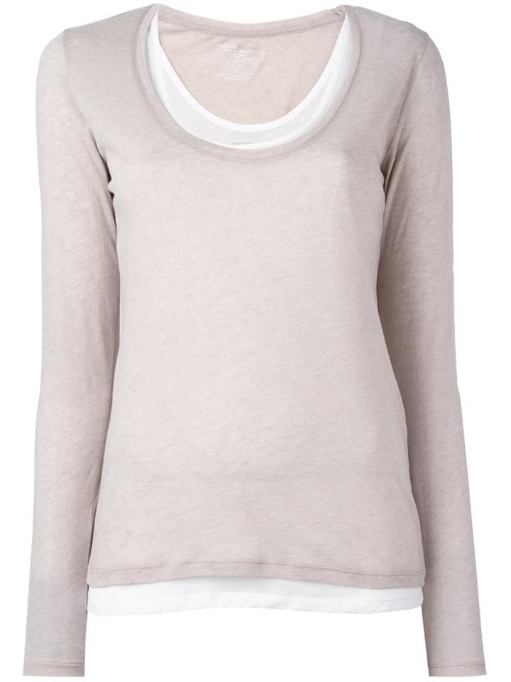 Majestic Filatures Scoop Neck Jersey, Women's, Size: Iii, Nude/neutrals, Cotton/cashmere