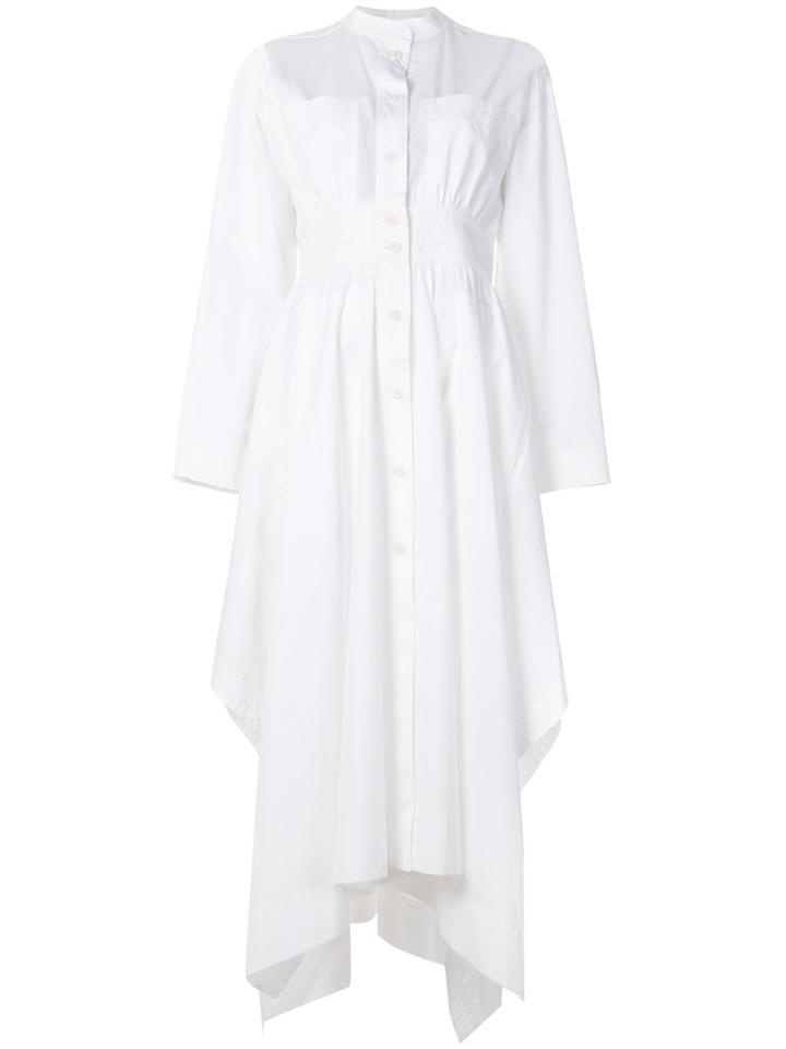 Sportmax Napkin Shirt Dress - White