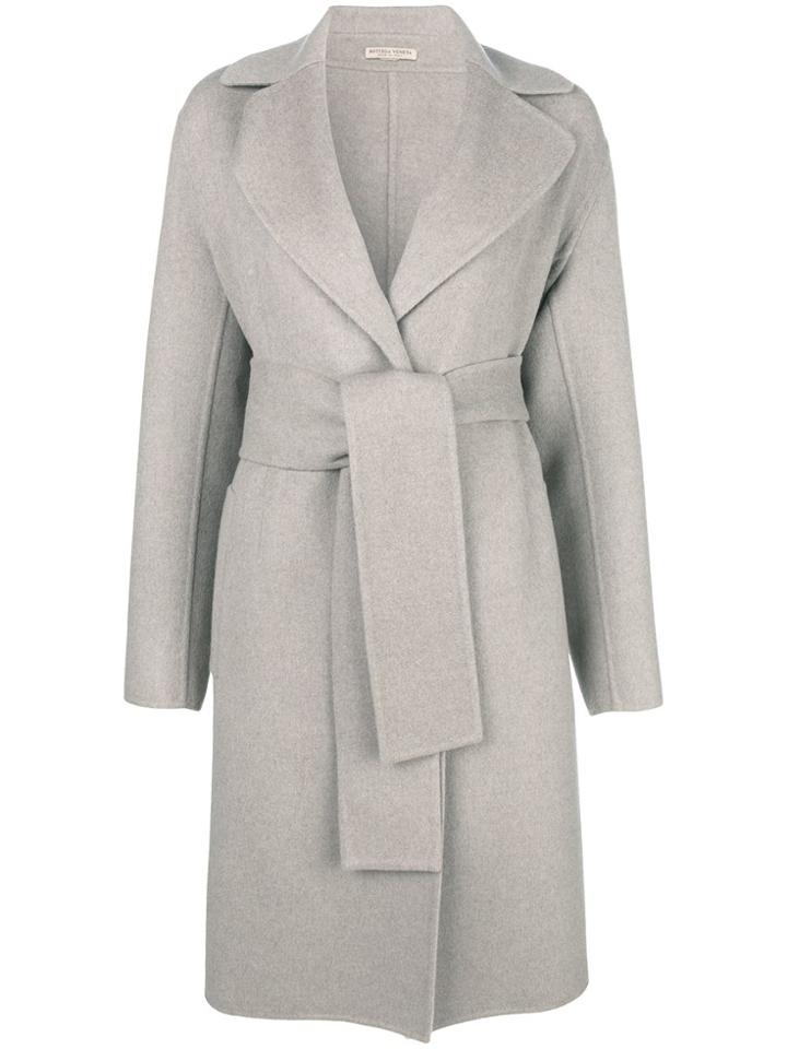 Bottega Veneta Belted Coat - Grey