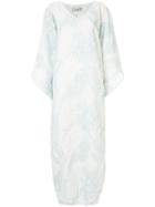 Bambah Antonia Embossed Kaftan Dress - White