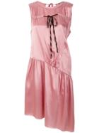 Ann Demeulemeester Asymmetric Drop-waist Dress - Pink & Purple