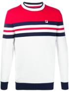 Fila Striped Knitted Jumper - White