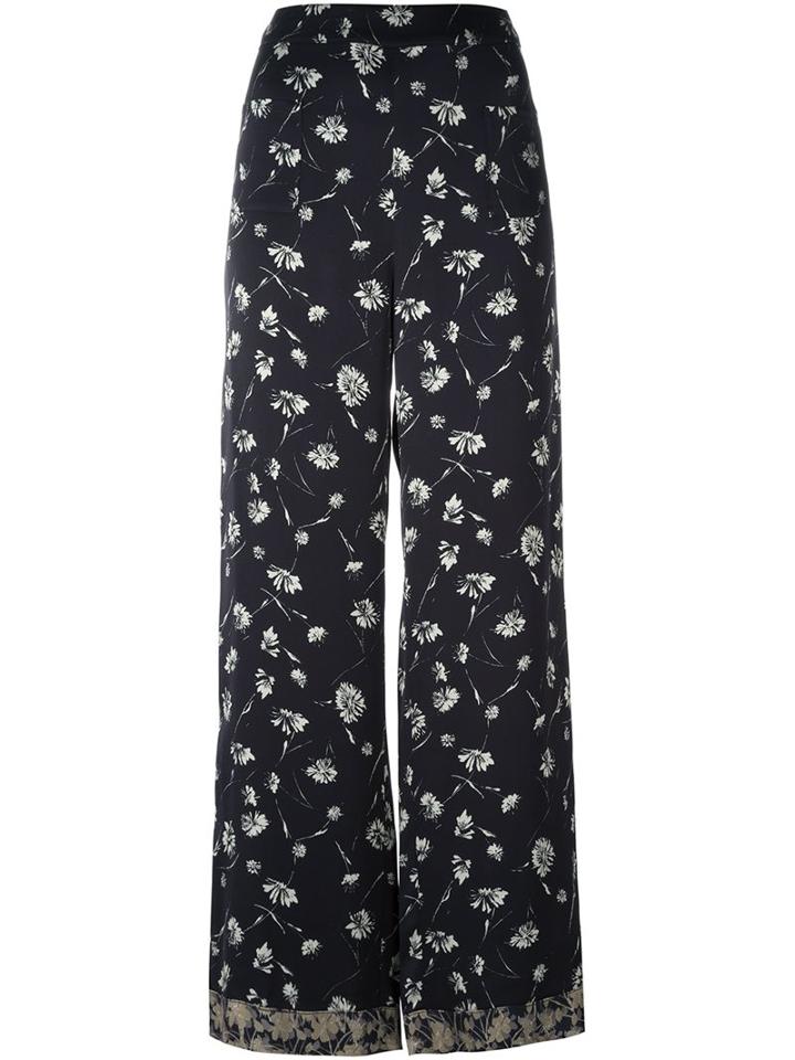 Etro Daisy Print Palazzo Pants