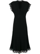 Ermanno Scervino Lace Trim Dress - Black