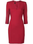 Pinko Fitted Mini Dress - Red
