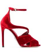 Prada Strappy Sandals - Red