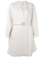 Agnona Belted Coat - White