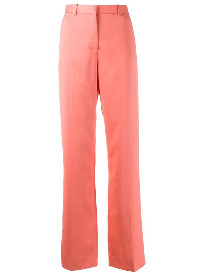 Versace High-waisted Flared Trousers - Pink