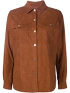 Frame Denim Suede Shirt Jacket