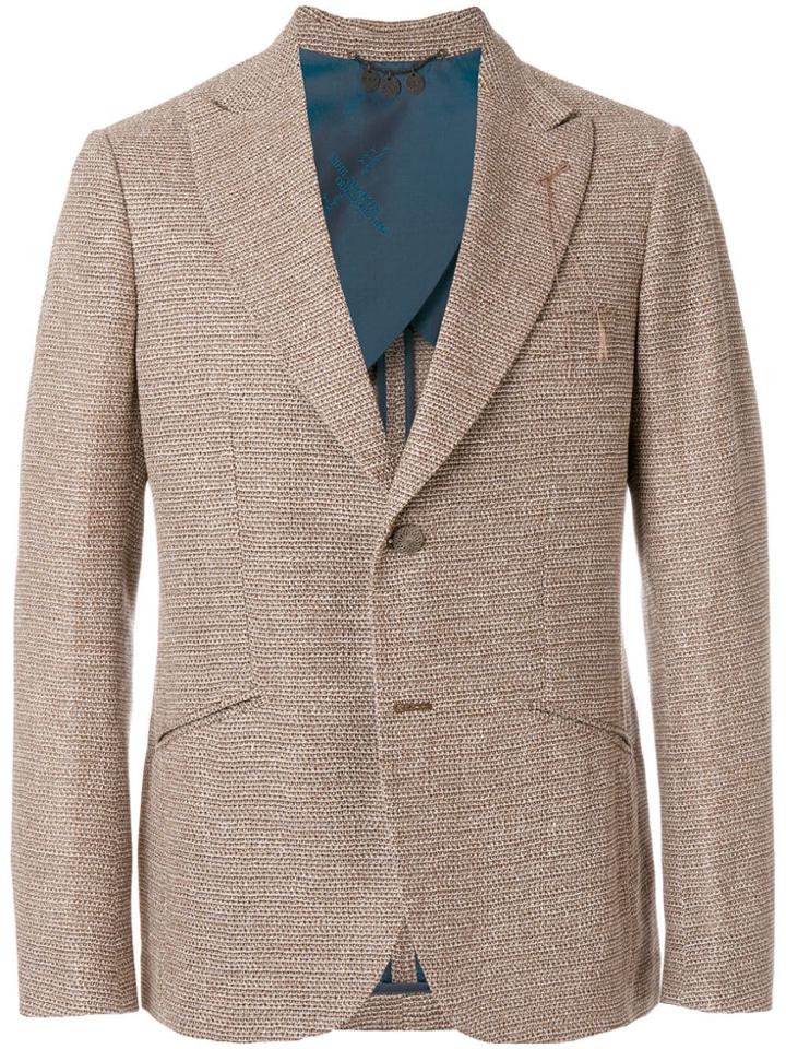 Maurizio Miri Casual Single-breasted Blazer - Neutrals