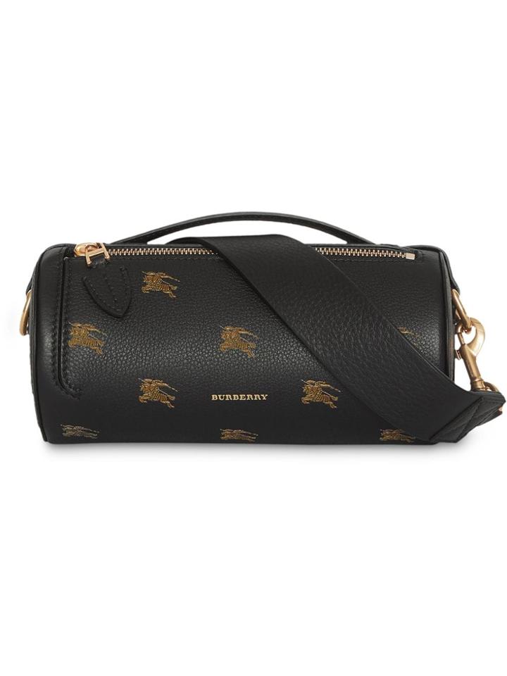 Burberry The Ekd Leather Barrel Bag - Black