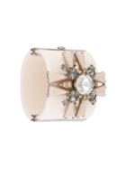 Chanel Pre-owned Jewel Embellished Cuff - White