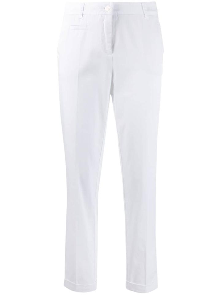 Cambio Creased Tapered Trousers - White